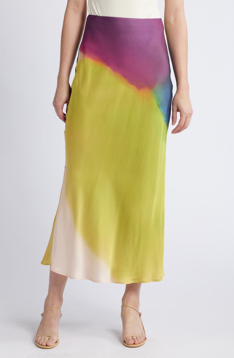 & Other Stories Ombré Satin Maxi Skirt, Main, color, 