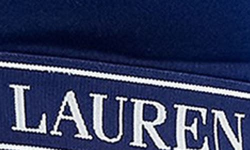 Polo Ralph Lauren Logo Band Triangle Bralette In Blue