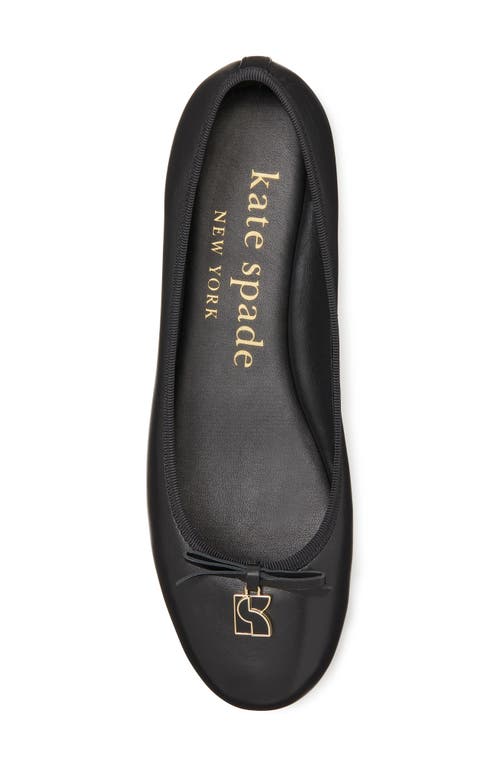 Kate Spade New York Dakota Charm Ballet Flat In Black
