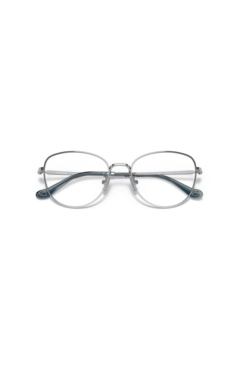 COACH 51mm Cat Eye optical glasses, Alternate, color, Silver