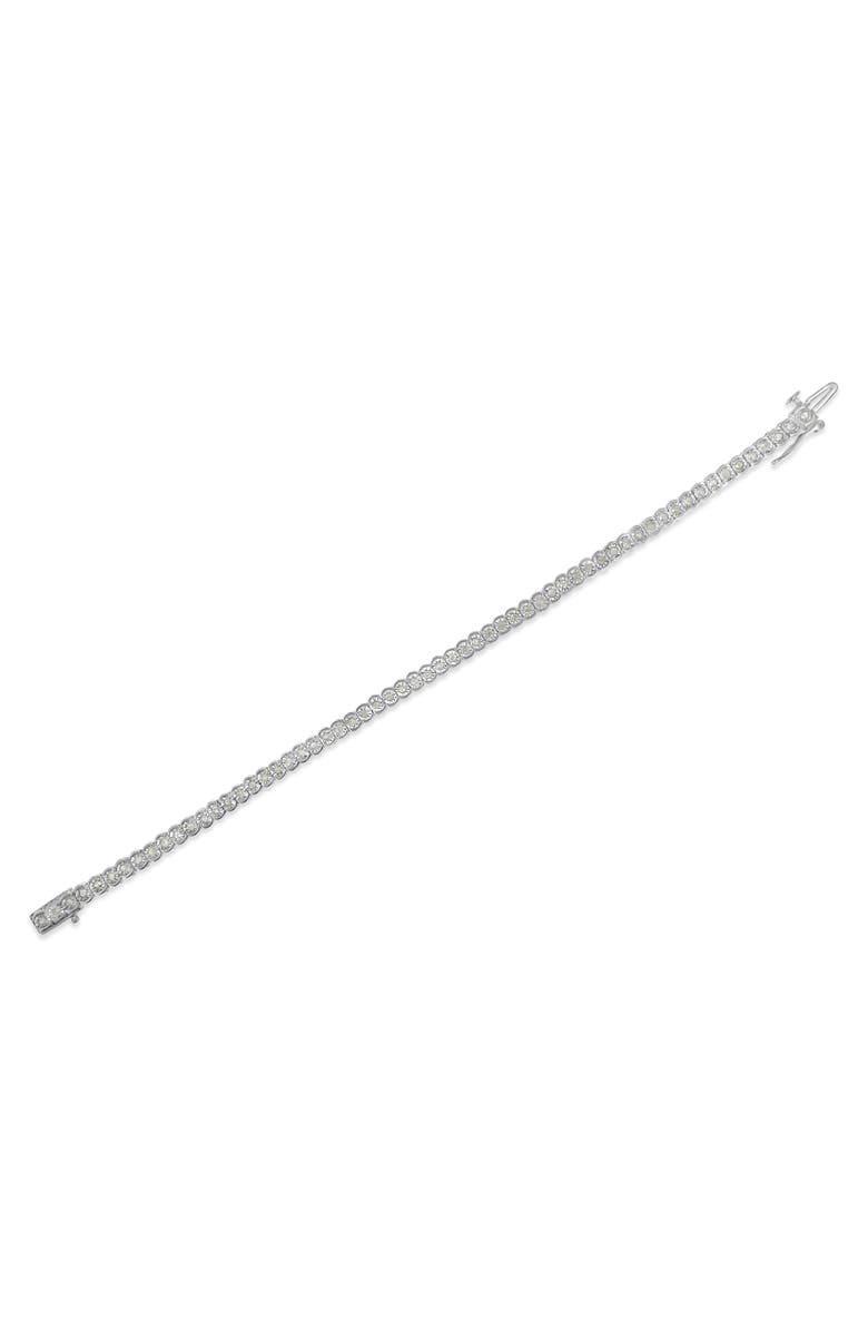 Haus of Brilliance Silver 1.0 Cttw Diamond Miracle-Set Circle Tennis Bracelet, Alternate, color, White
