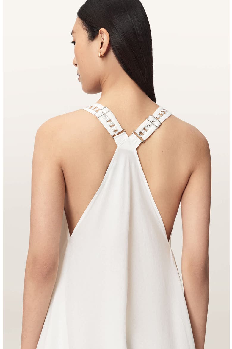 Lil Handkerchief Hem Cotton Dress, Alternate, color, WHITE