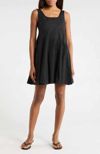 Theory Sleeveless Seam Poplin Skater Dress