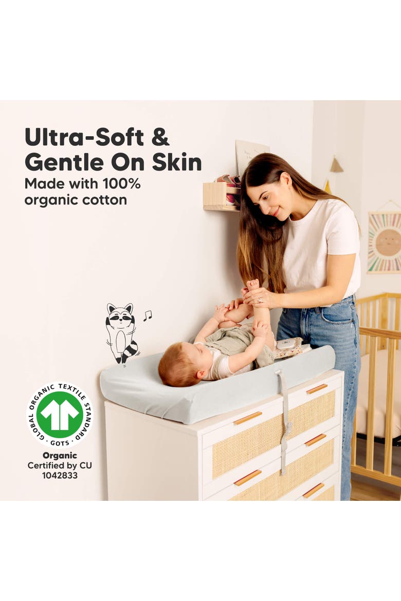 2-Pack Soothe [Protect+] Waterproof Changing Pad Covers, Alternate, color, Sage