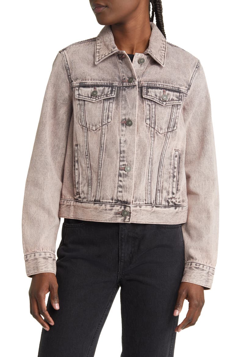 Hay Denim Jacket, Alternate, color, WASHED PINK