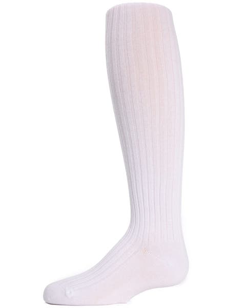 Kid's Ribbed Cotton Sweater Tights