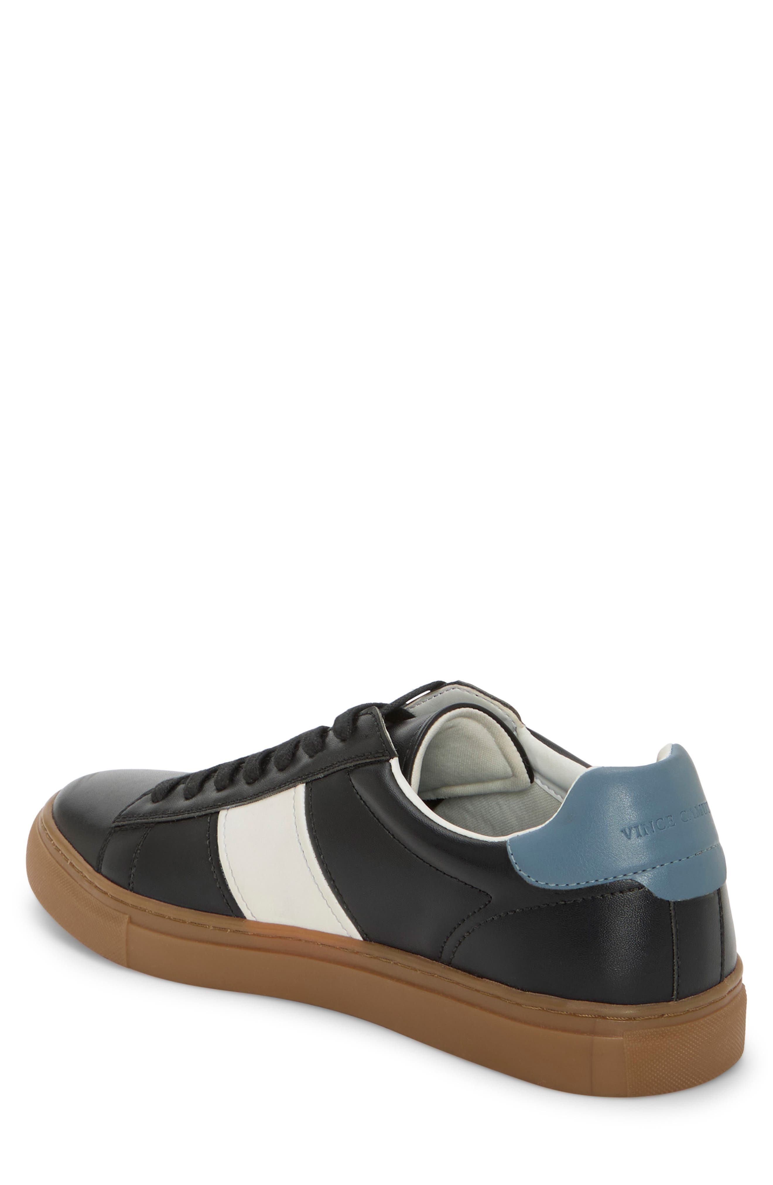 Vince Camuto Eirik Low Top Sneaker, Alternate, color, Black/ Off White