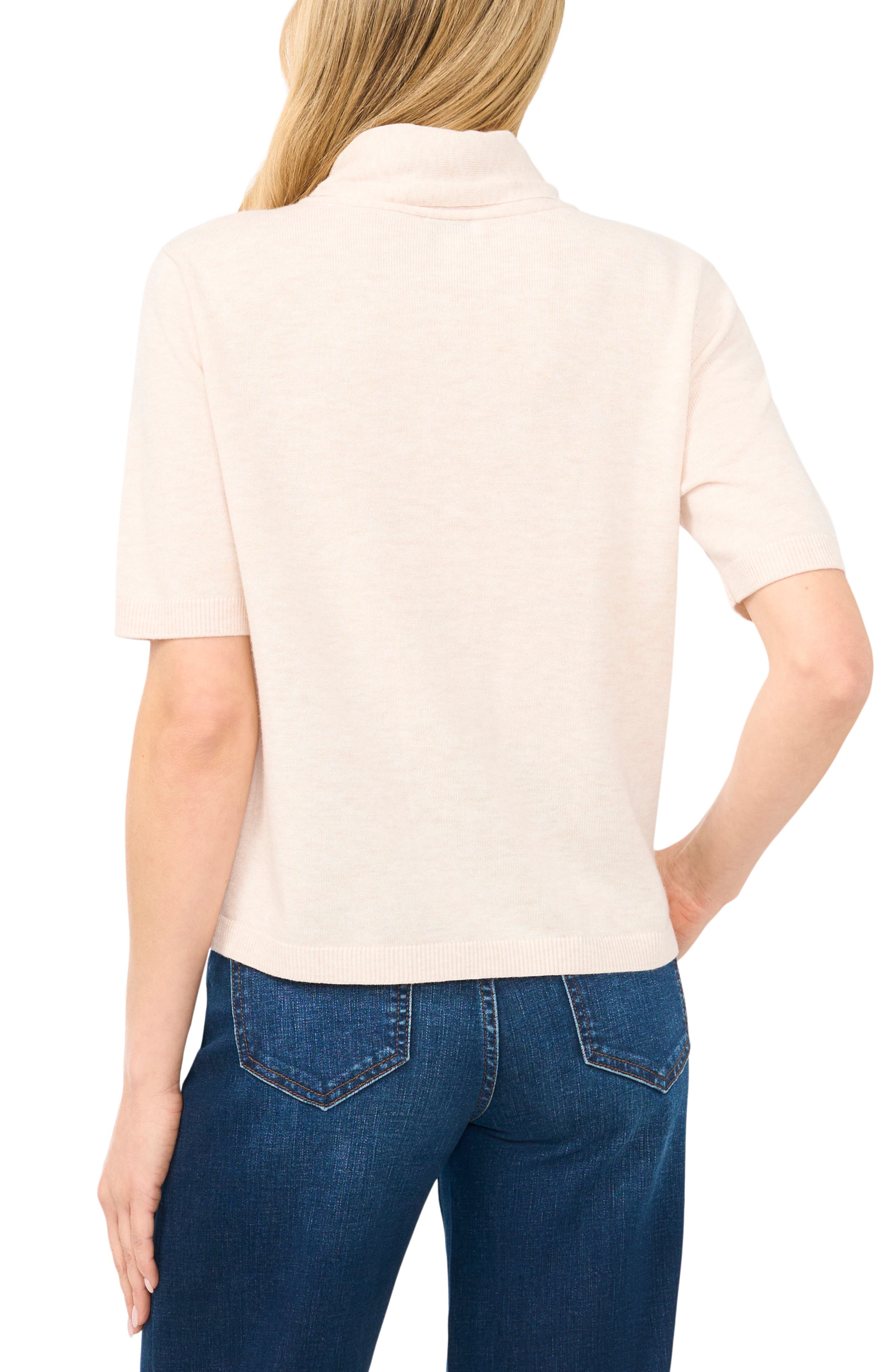 Tie Neck Short Sleeve Cardigan - image 4