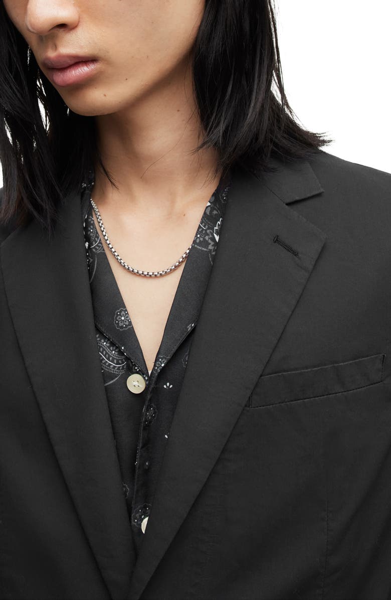 AllSaints Canta Cotton Blazer, Alternate, color,