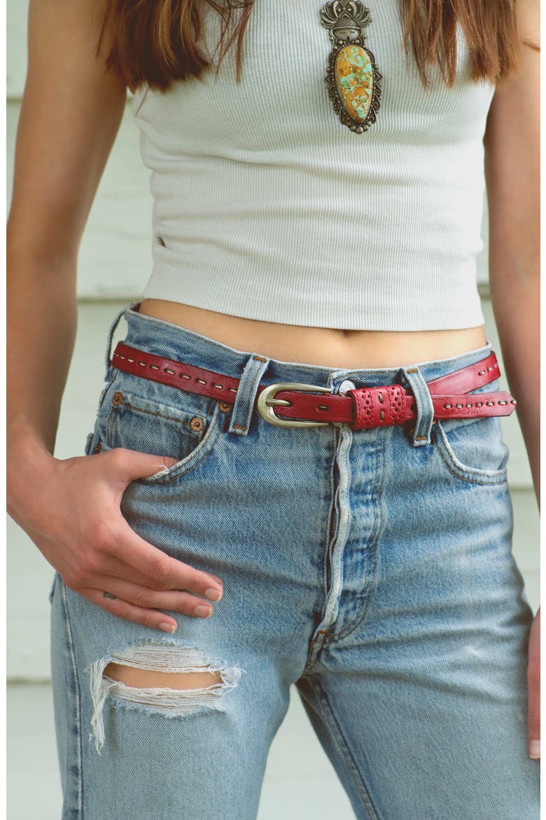 Ruby Belt, Alternate, color, Red
