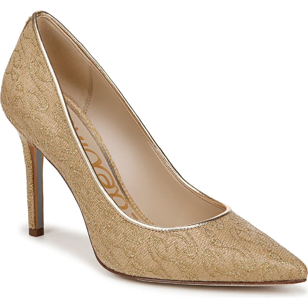 Sam Edelman Hazel Pointed Toe Pump In Natural Multi
