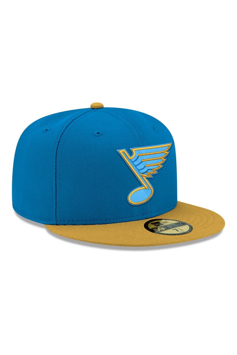 Men's New Era  Blue St. Louis Blues Core Logo Two-Tone 59FIFTY Fitted Hat, Alternate, color, Blue