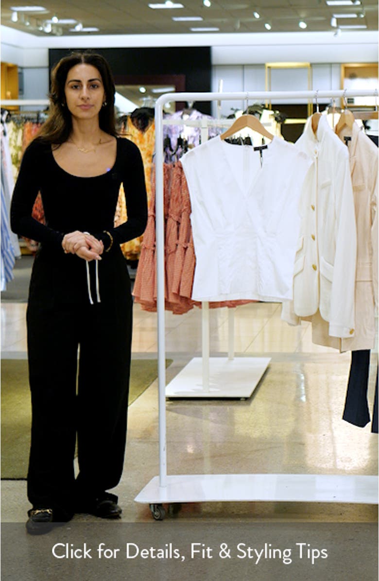 Ines Pleated Poplin Top, sales video thumbnail