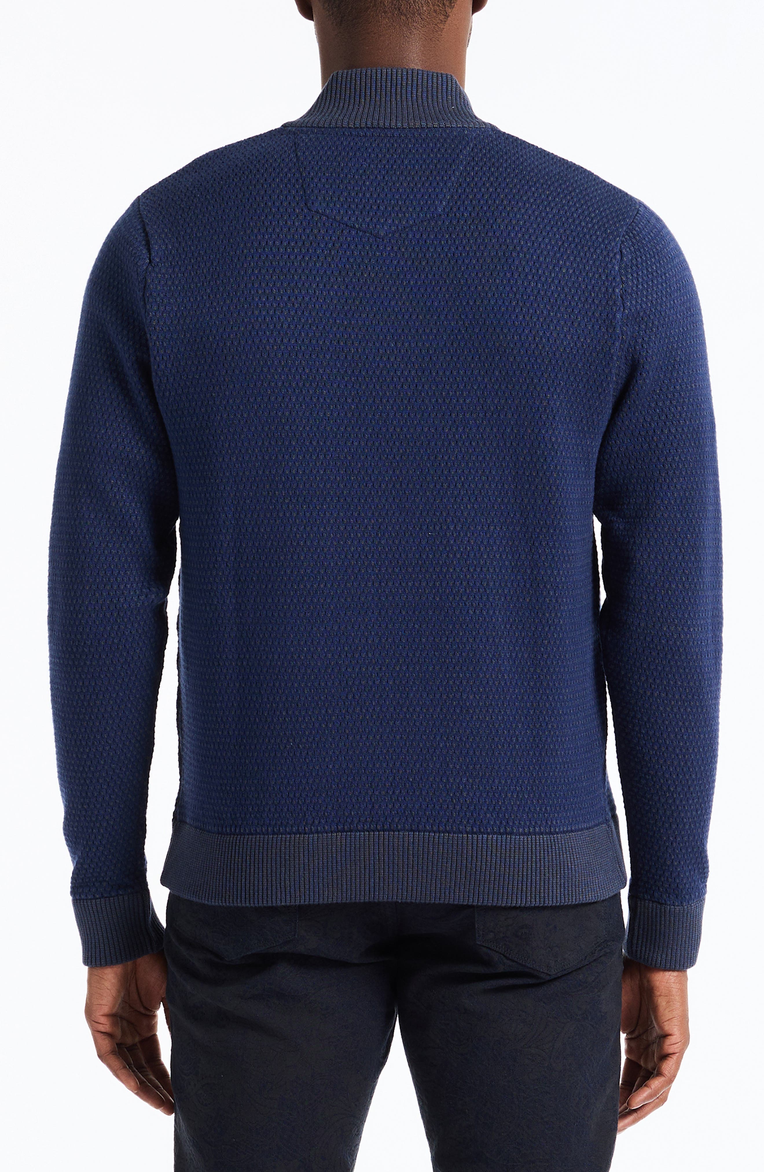 Walton Cotton & Silk Quarter Zip Sweater - image 2