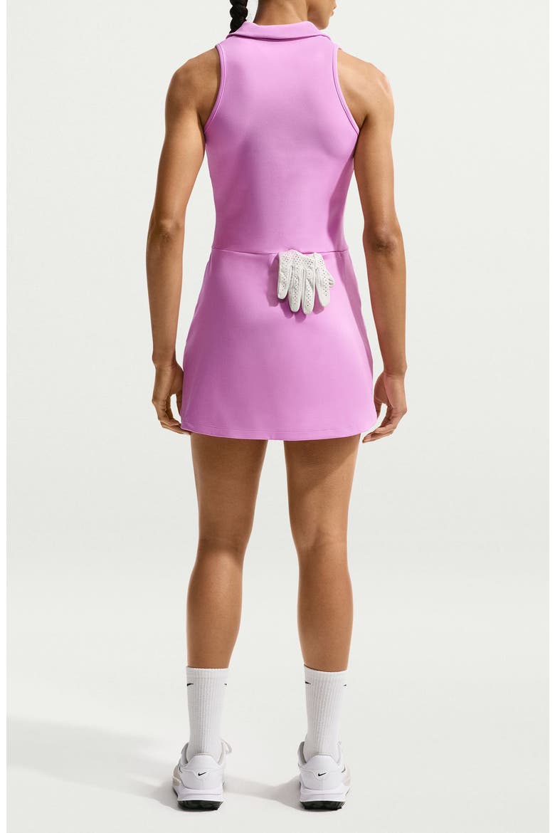 Golf Club Dri-FIT Sleeveless Dress, Alternate, color, LIGHT MAGENTA/ WHITE
