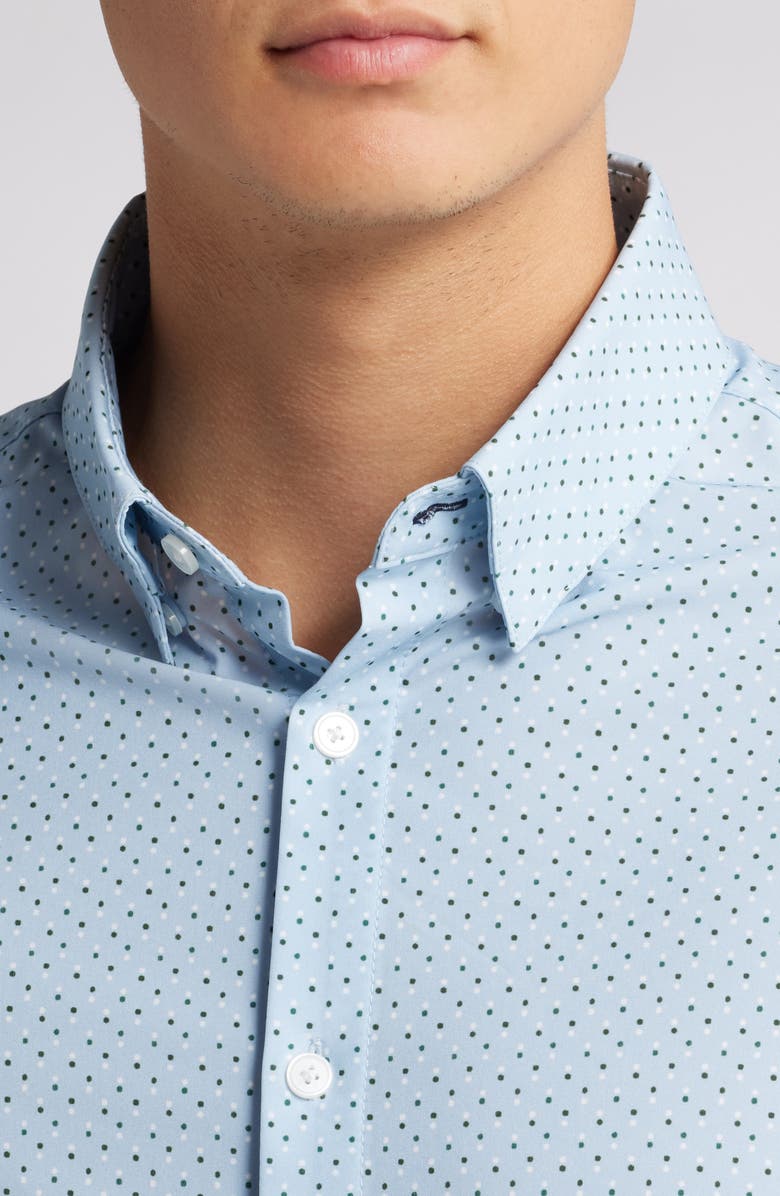 Mizzen+Main Leeward Trim Fit Print Performance Button-Up Shirt, Alternate, color,