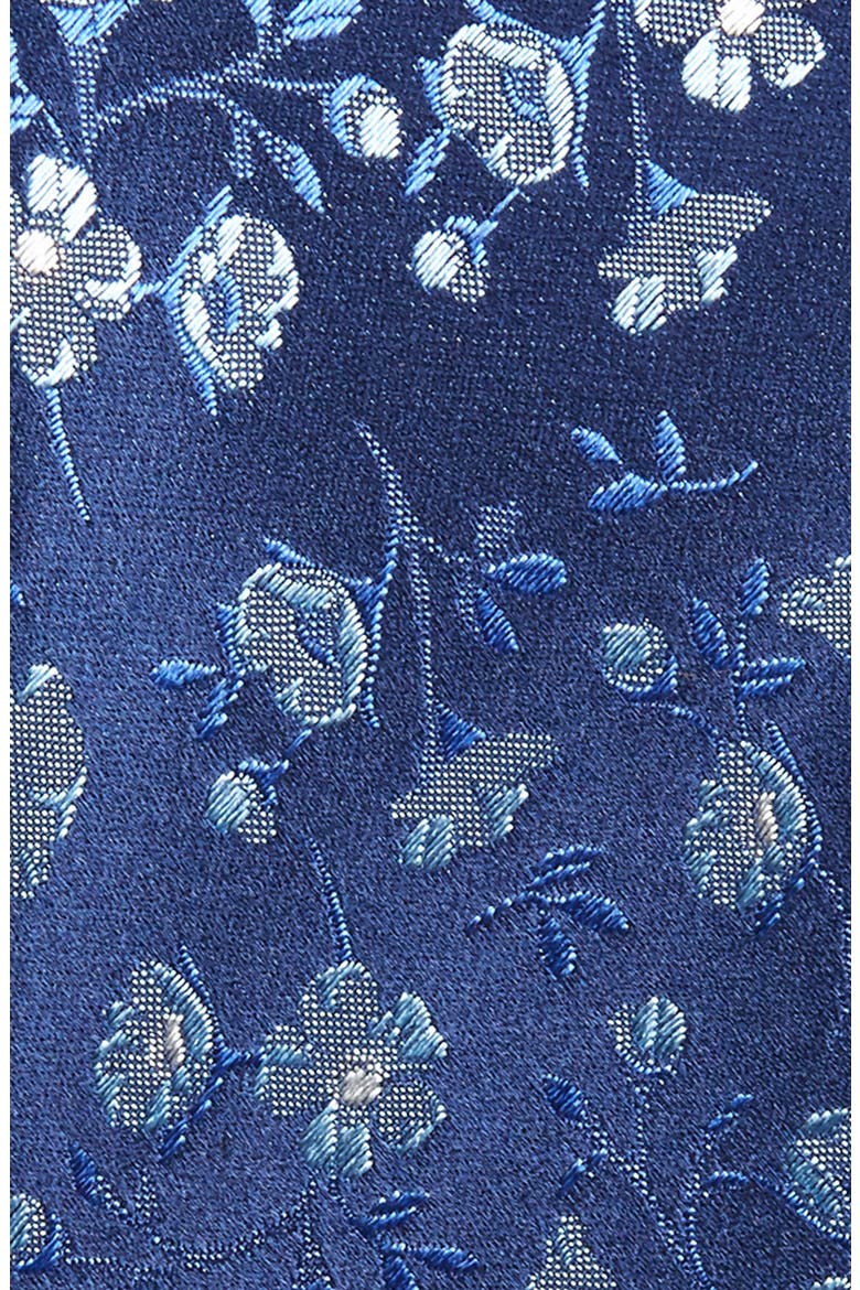 Floral Silk Tie, Alternate, color, NAVY