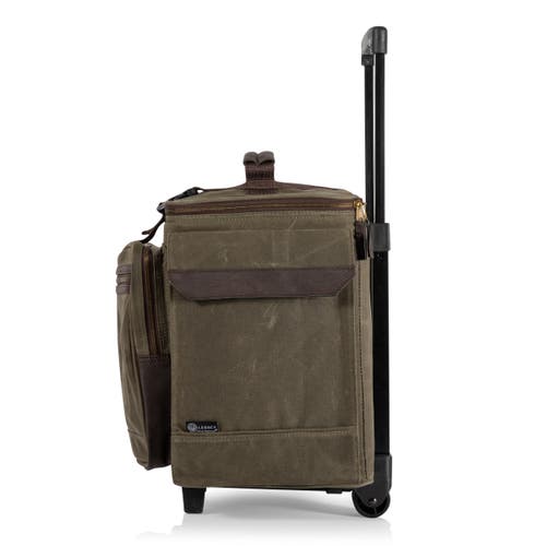Legacy Somm 12 Bottle Insulated Wine Bag With Rolling Cart In Gray