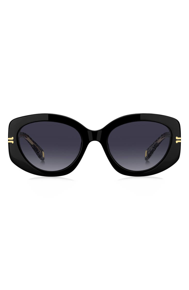 Marc Jacobs 56mm Gradient Rectangular Sunglasses, Main, color, 