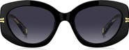 Marc Jacobs 56mm Gradient Rectangular Sunglasses