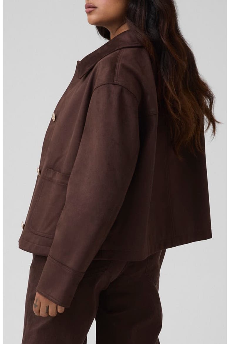 Grace Faux Suede Jacket, Alternate, color, G1EB-DARK