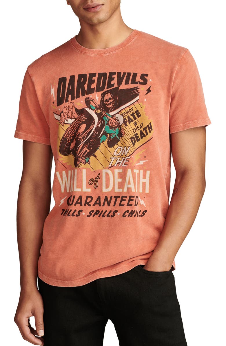 Lucky Brand Wall of Death Cotton Graphic T-Shirt, Main, color, 