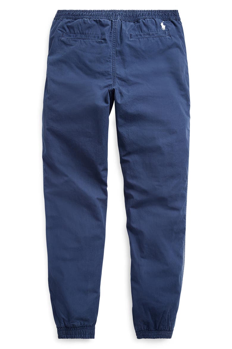 Kids' Cotton Poplin Jogger Pants, Alternate, color, NAVY