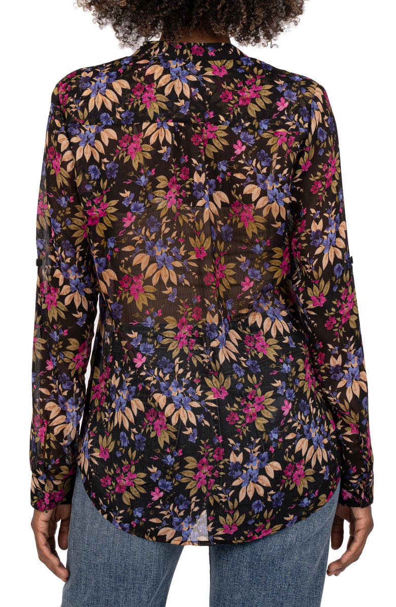 KUT from the Kloth Jasmine Chiffon Button-Up Shirt, Alternate, color,