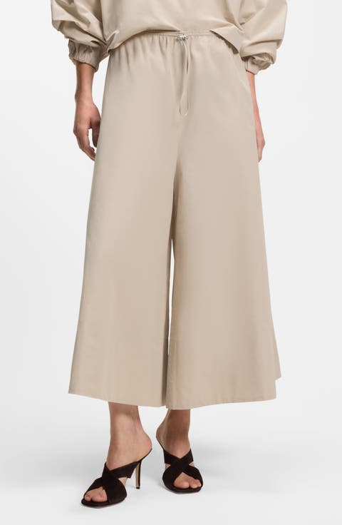 Tatefa Drawstring Wide Leg Pants