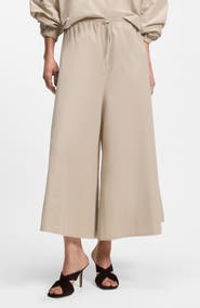 BOSS Tatefa Drawstring Wide Leg Pants