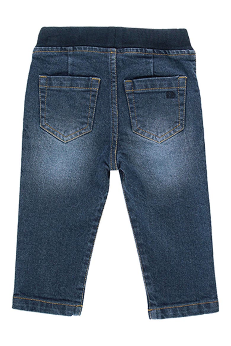 Drawstring Pull-On Jeans, Alternate, color, BLUE