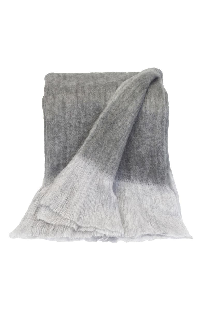 PARKLAND COLLECTION Stella Handloomed Wool Blend Throw Blanket, Main, color,