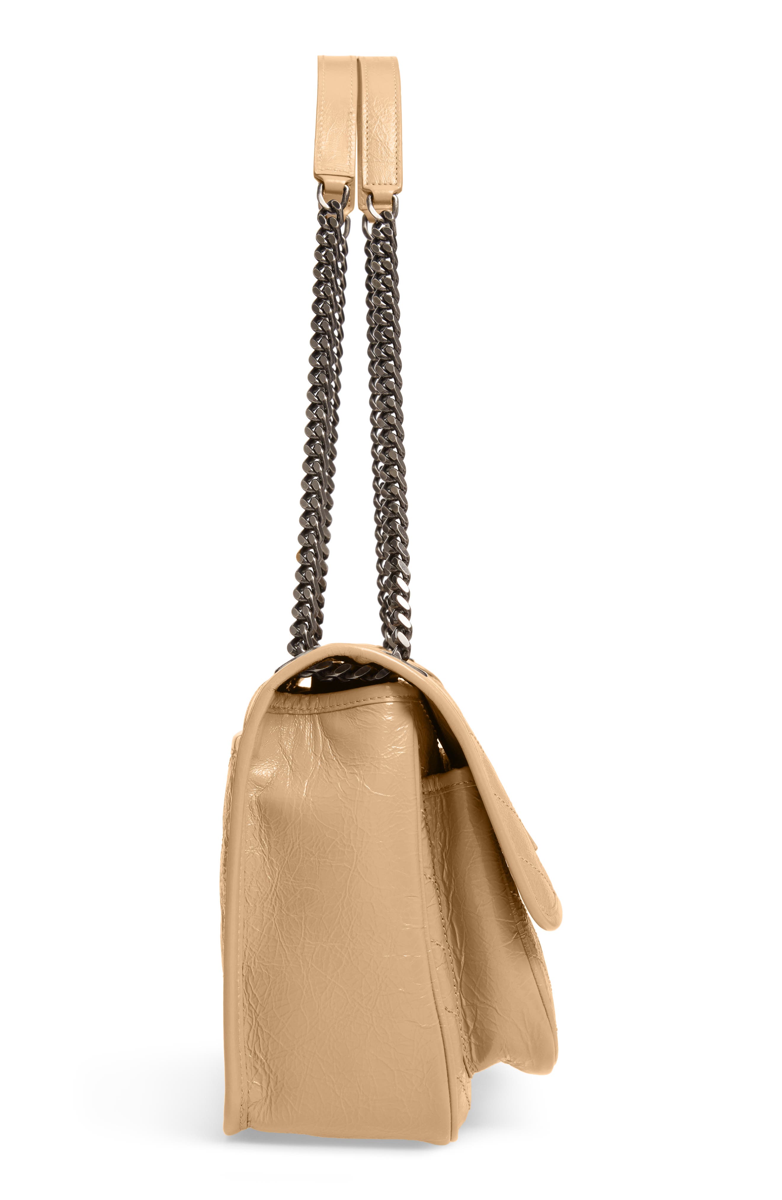 Saint Laurent Medium Niki Leather Shoulder Bag, Alternate, color, 