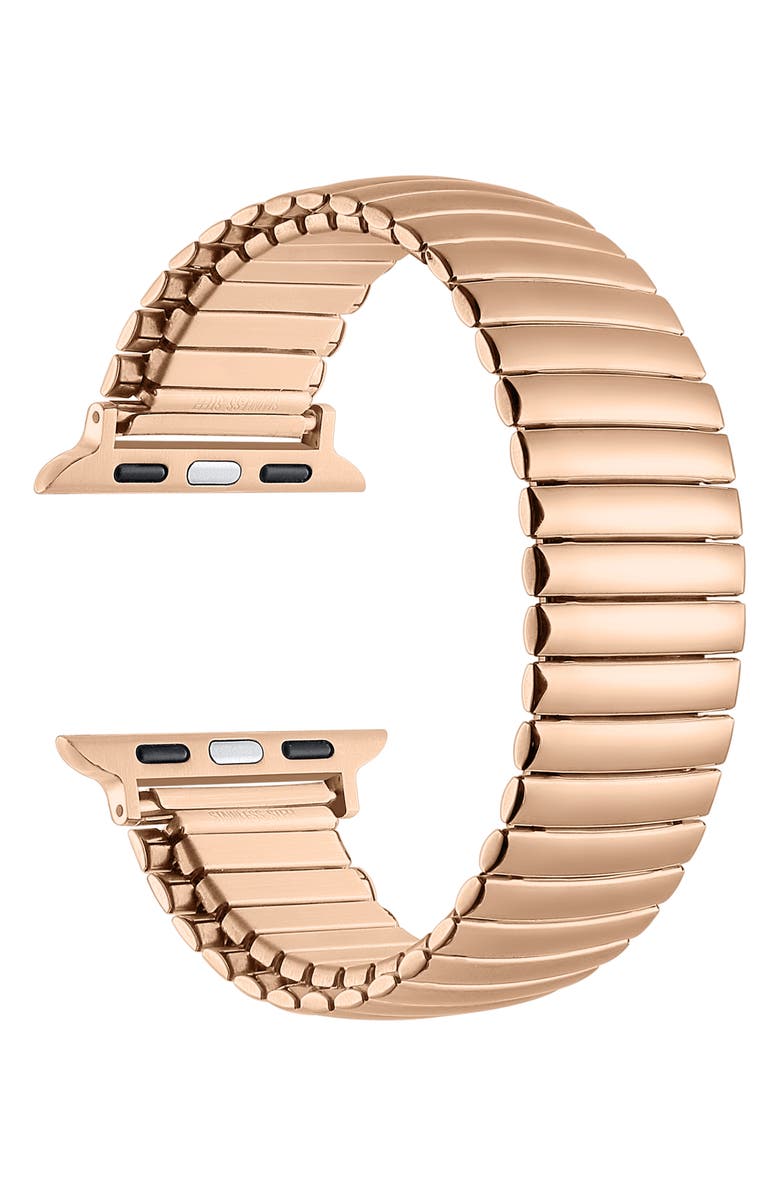 The Posh Tech Slink 42mm Apple Watch<sup>®</sup> Stretch Watchband, Alternate, color, Rose Gold