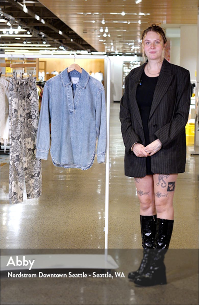 Bennett Denim Popover Shirt, sales video thumbnail