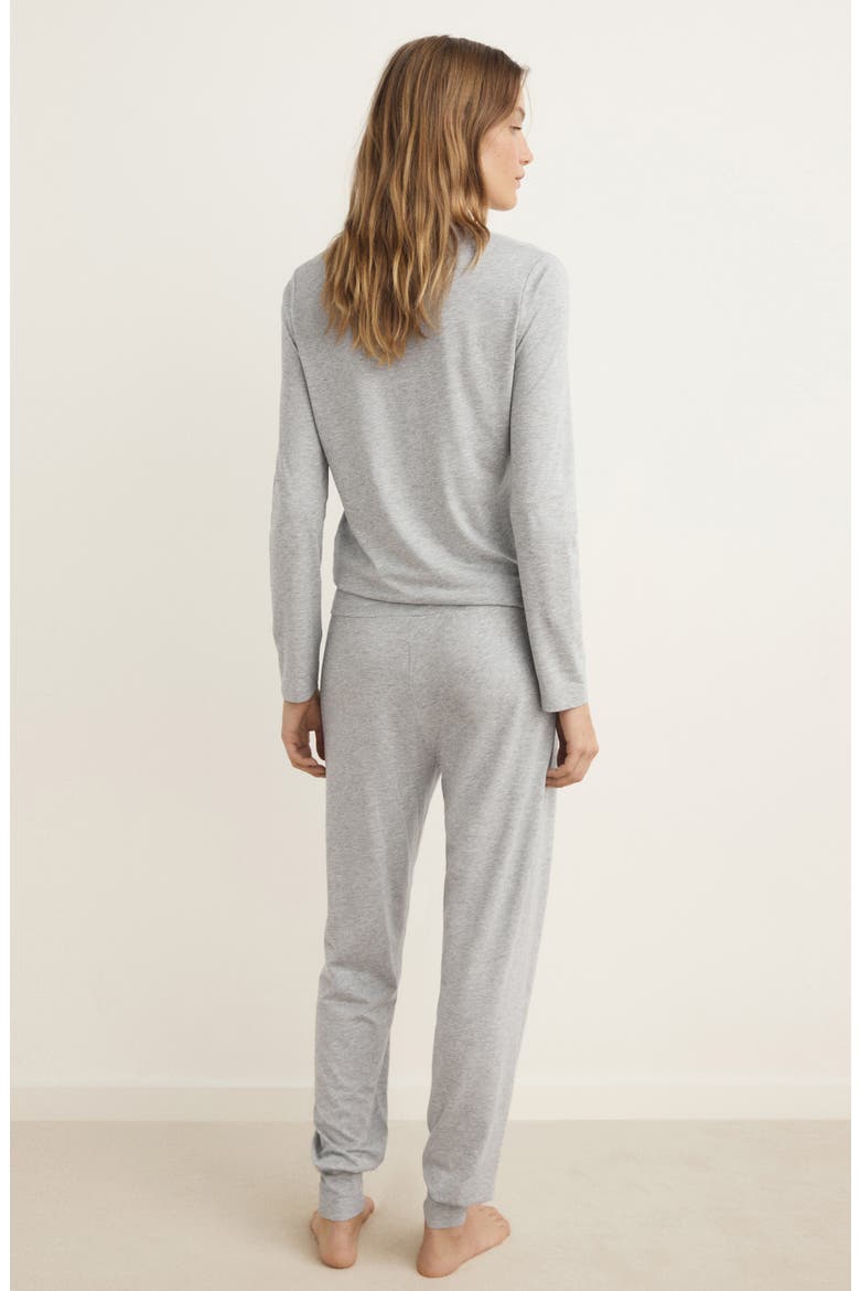 Lyocell & Cotton Pajama Joggers, Alternate, color, LIGHT/ PASTEL GREY