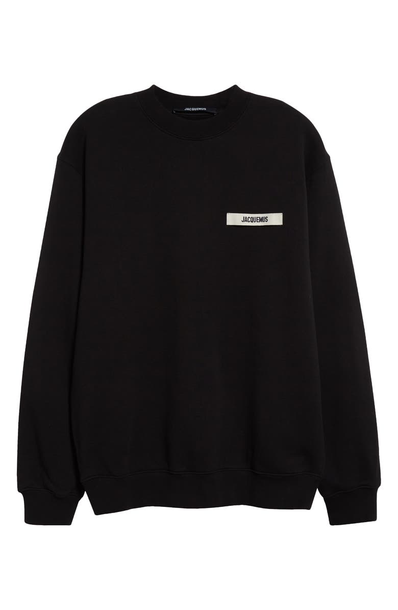 Jacquemus Le Sweatshirt Gros Grain Crewneck Sweatshirt, Alternate, color, 
