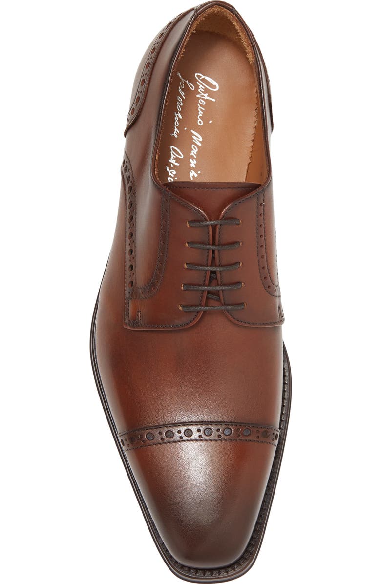 ANTONIO MAURIZI Leather Cap Toe Derby, Alternate, color,