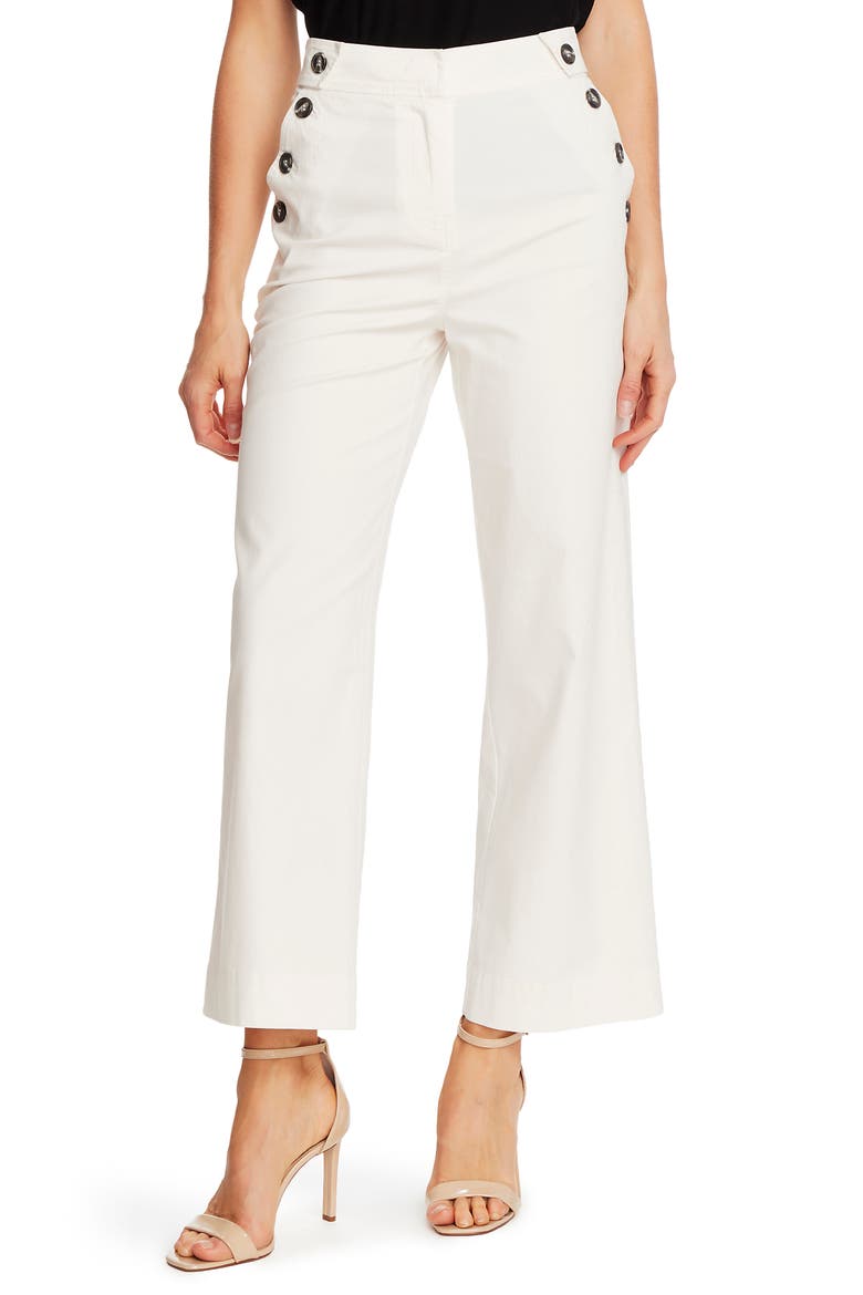 Stretch Twill Sailor Pants, Main, color, SOFT ECRU