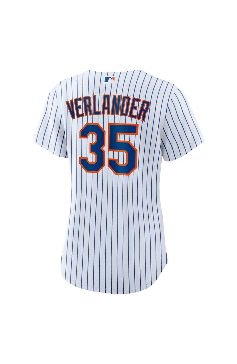 Nike Women's Nike Justin Verlander White/Royal New York Mets Home Replica Player Jersey, Alternate, color,