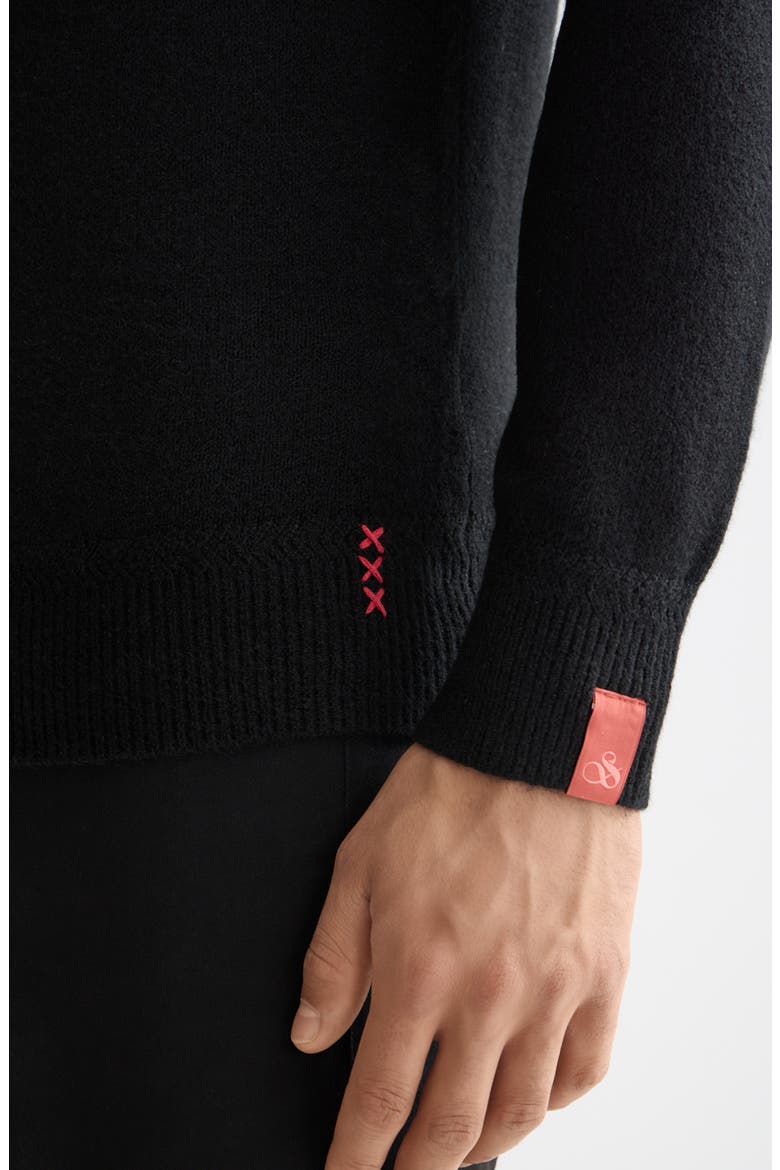 Soft Knit Crewneck Sweater, Alternate, color, METEORITE