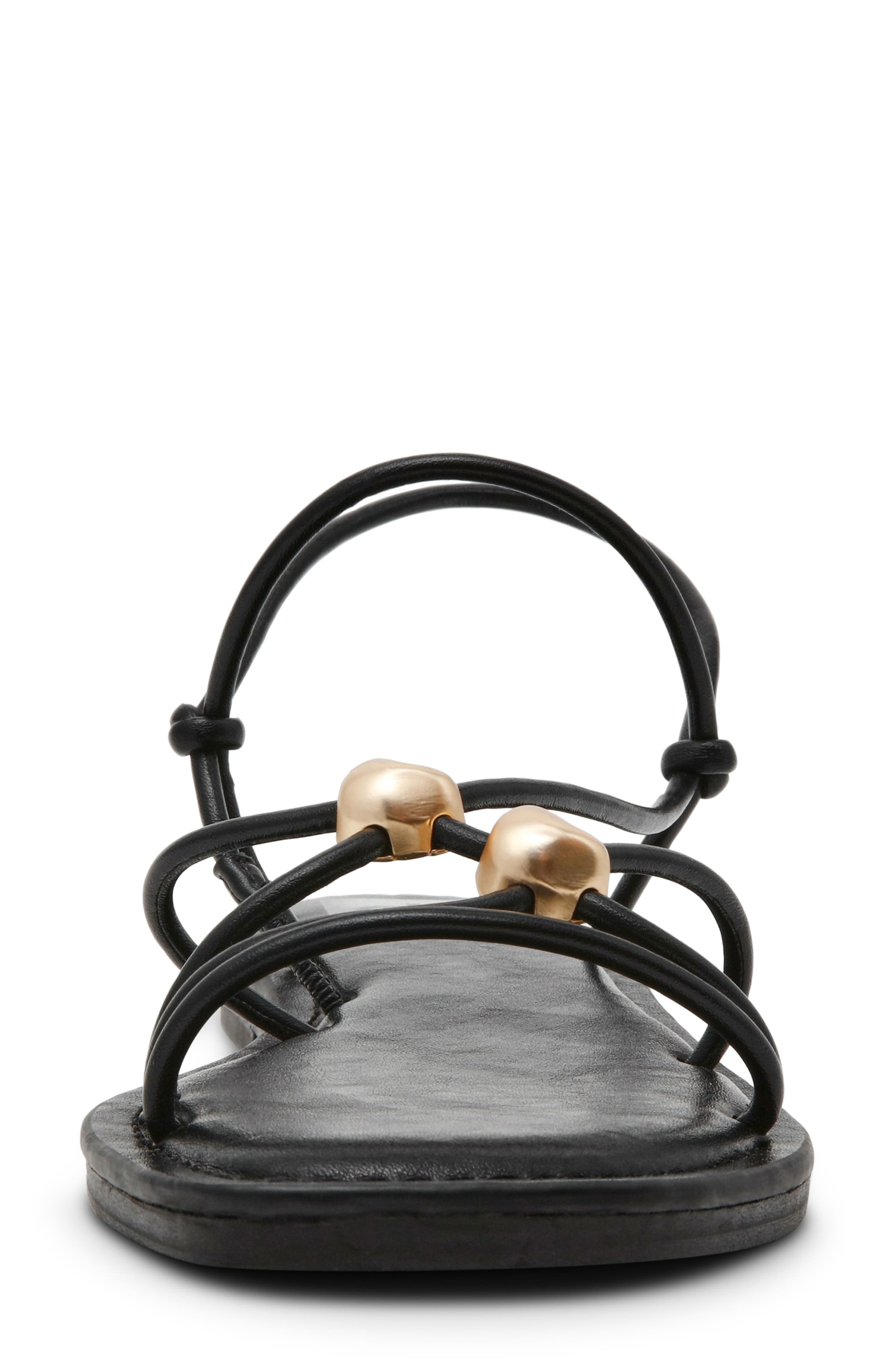 DV by Dolce Vita Jaide Rolled Strap Sandal, Alternate, color, Black