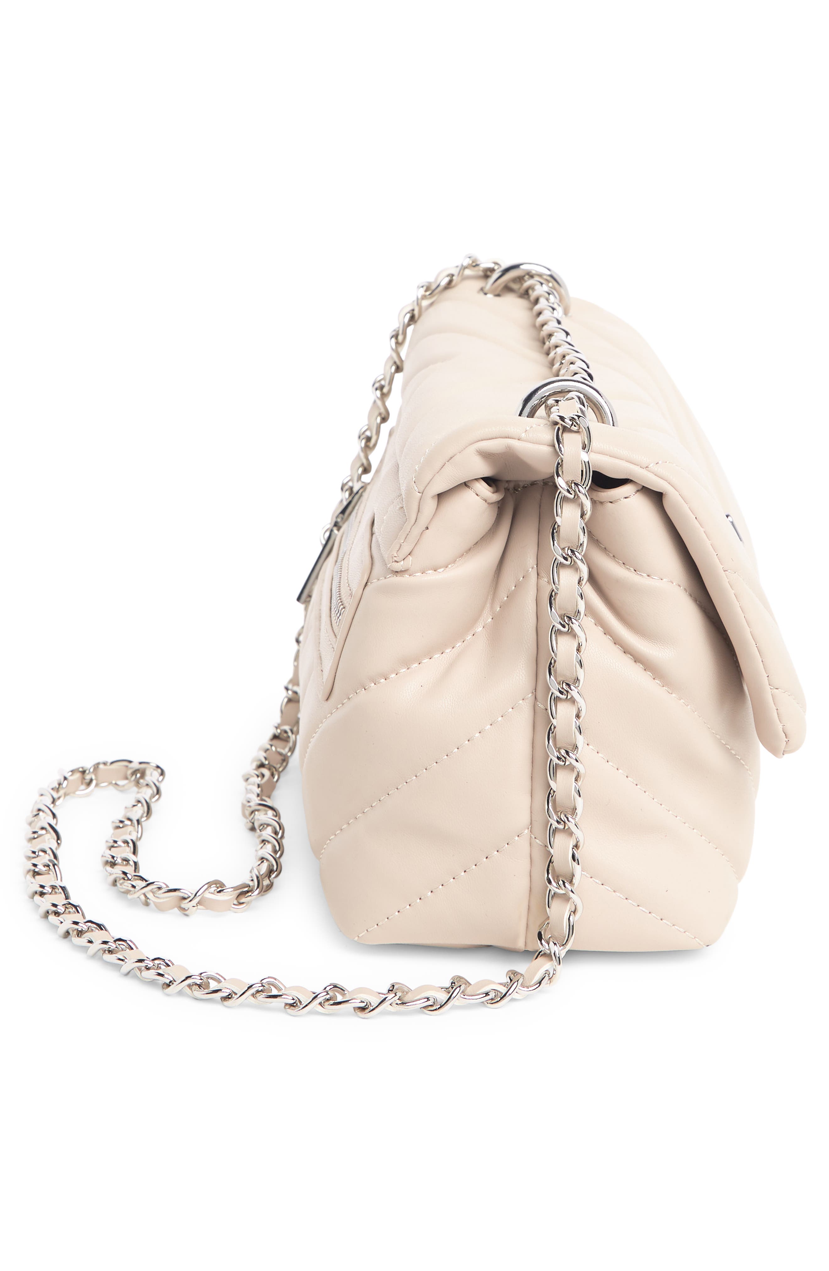 Badgley Mischka Collection Diagonal Quilted Convertible Shoulder Bag, Alternate, color, 