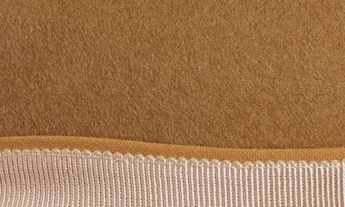 Shop René Mantilla, New York Maison Wool Felted Fedora In Camel