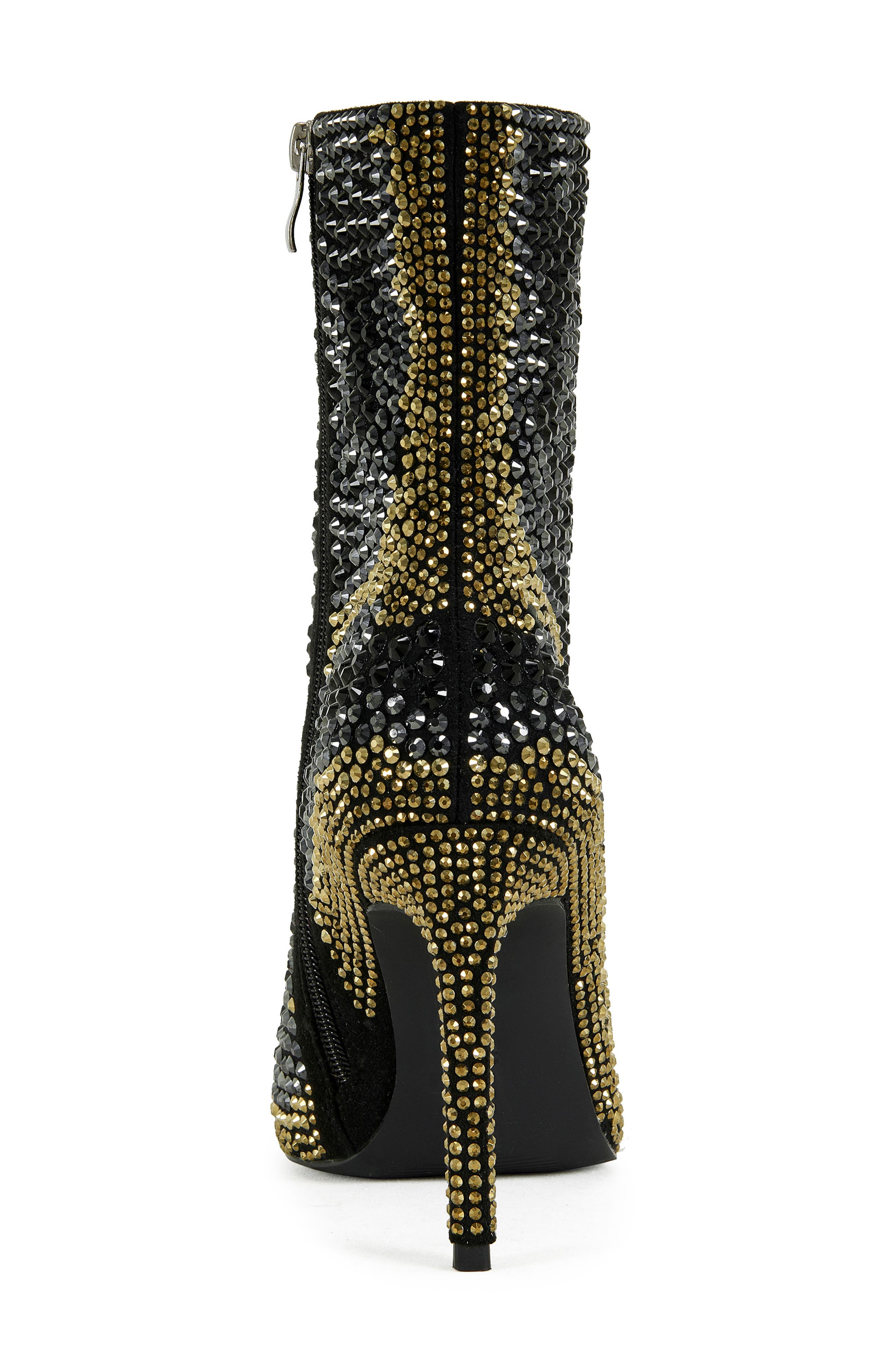 AZALEA WANG Ansley Pointed Toe Bootie, Alternate, color, Black Multi