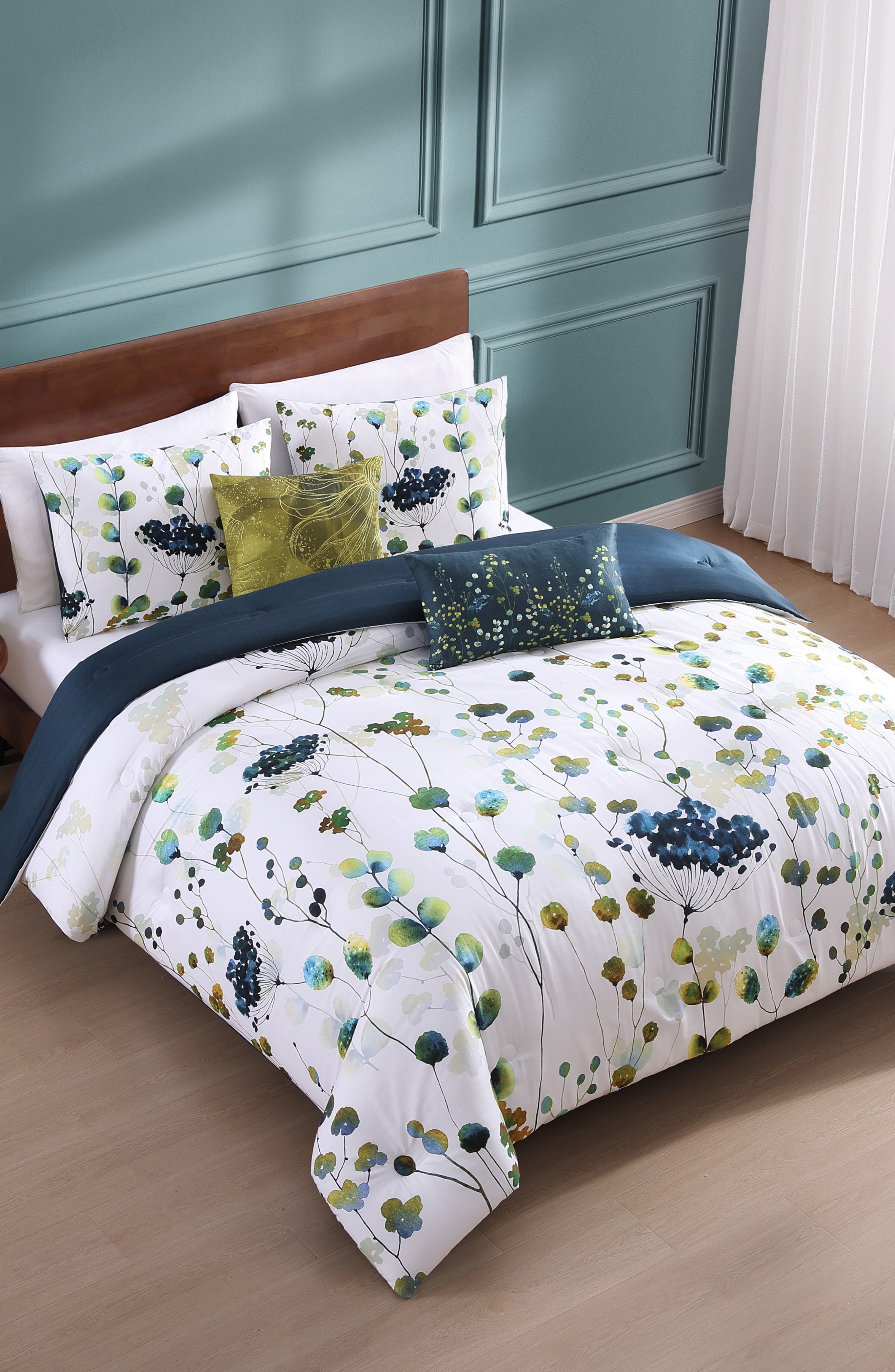 Bebejan Abstract Vines Cotton Reversible Comforter Set