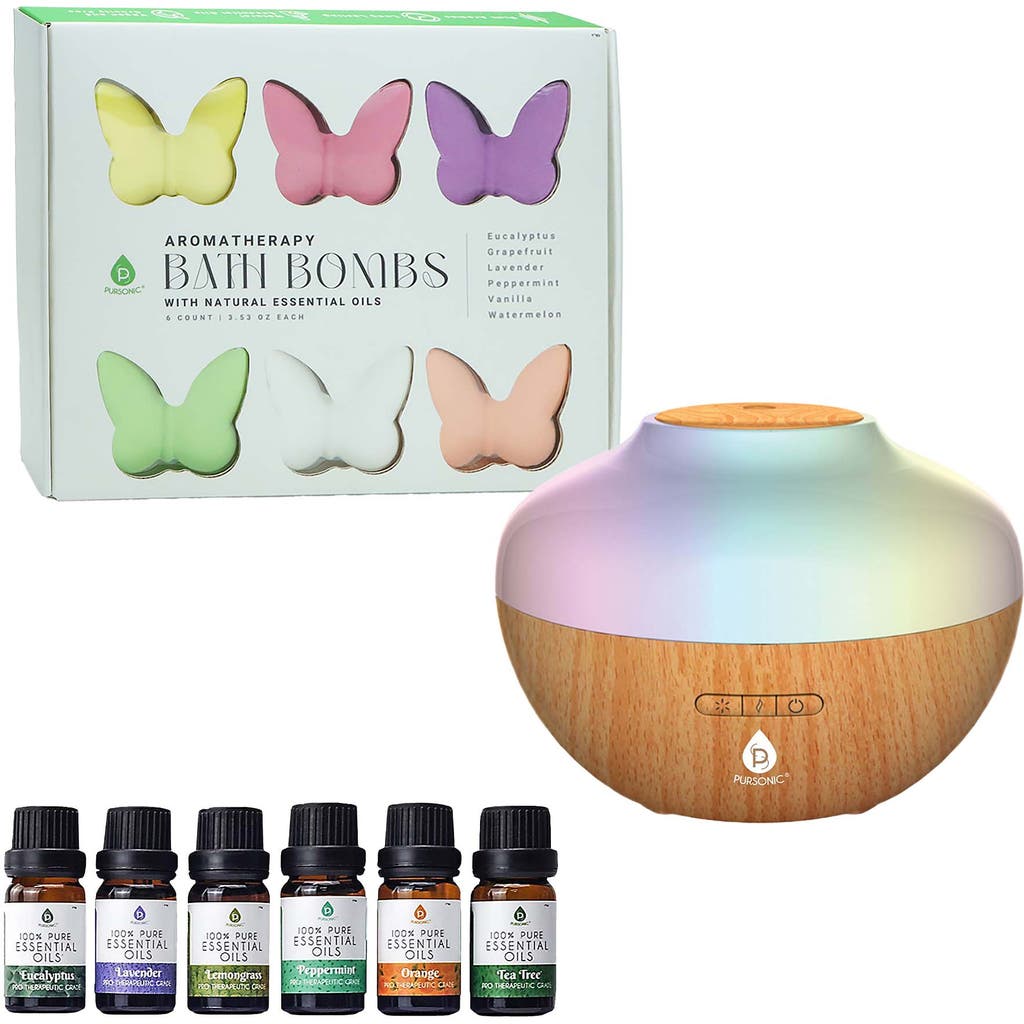 Pursonic Aromatherapy Spa Bundle In Multicolor