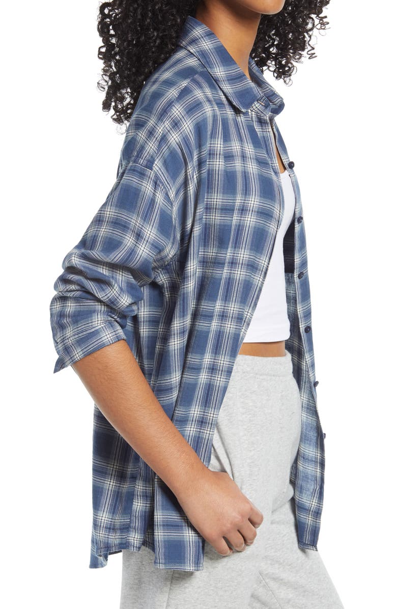 BP. Plaid Flannel Shirt, Alternate, color, 