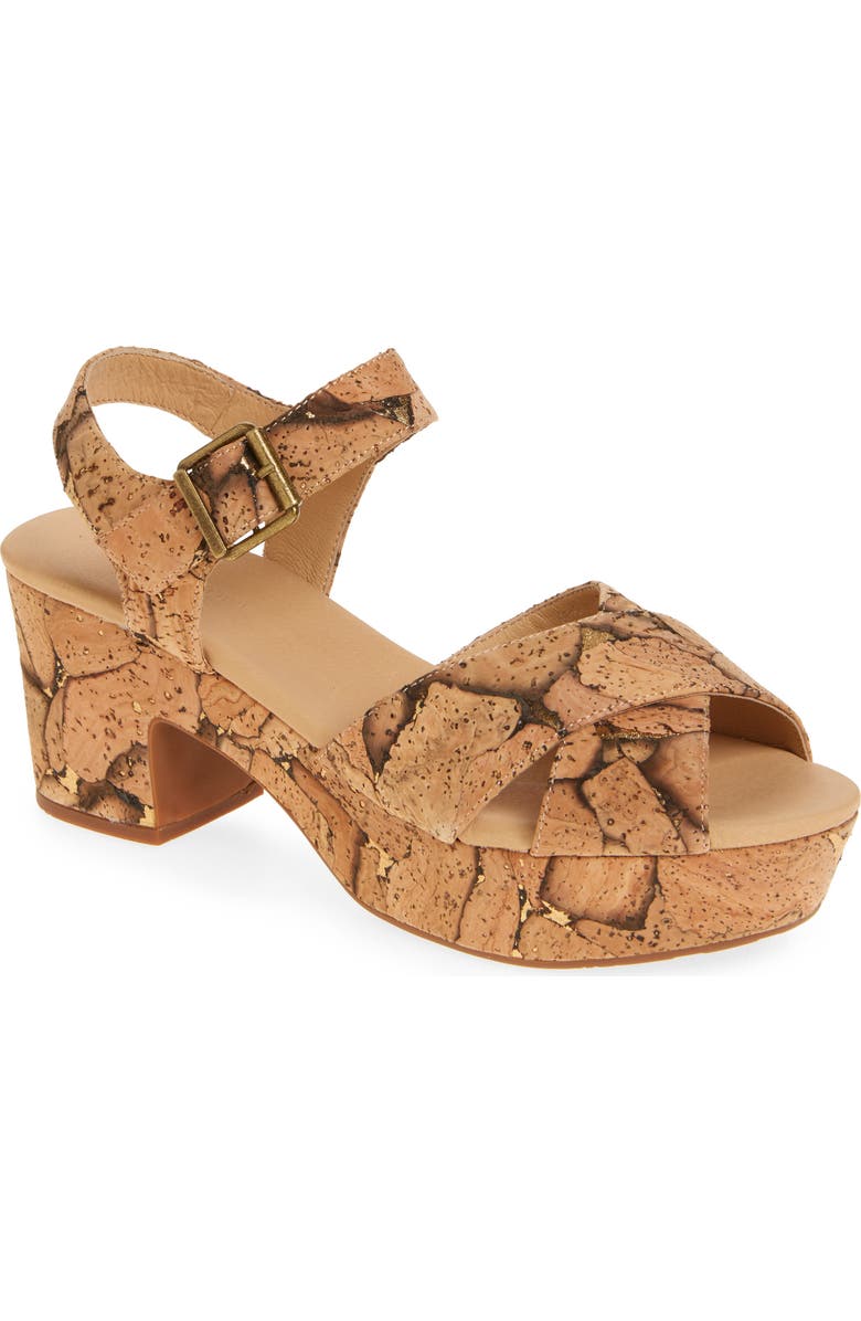 Chocolat Blu Cork Platform Sandal, Main, color, Gold Cork