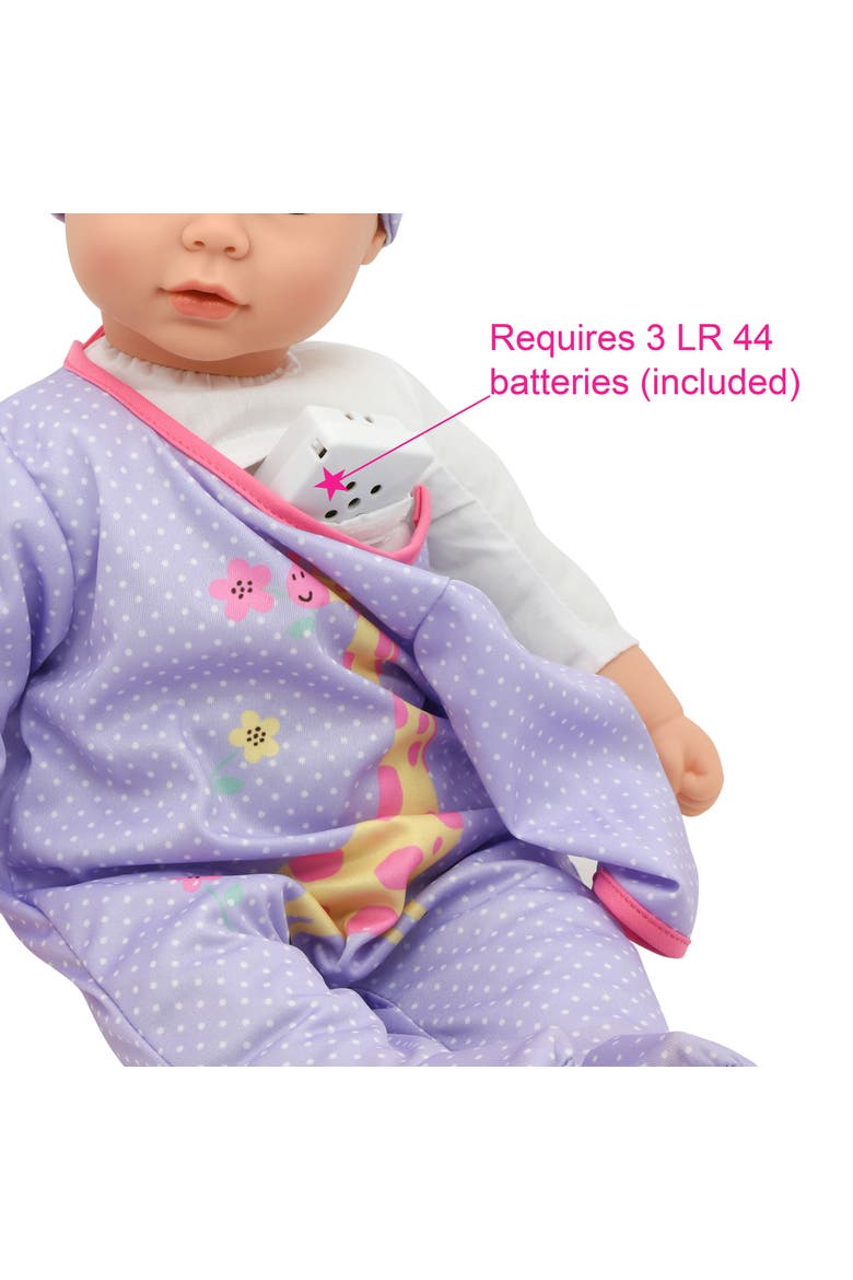 19" Cuddle Baby Aa Purple Giraffe, Alternate, color, Multicolored